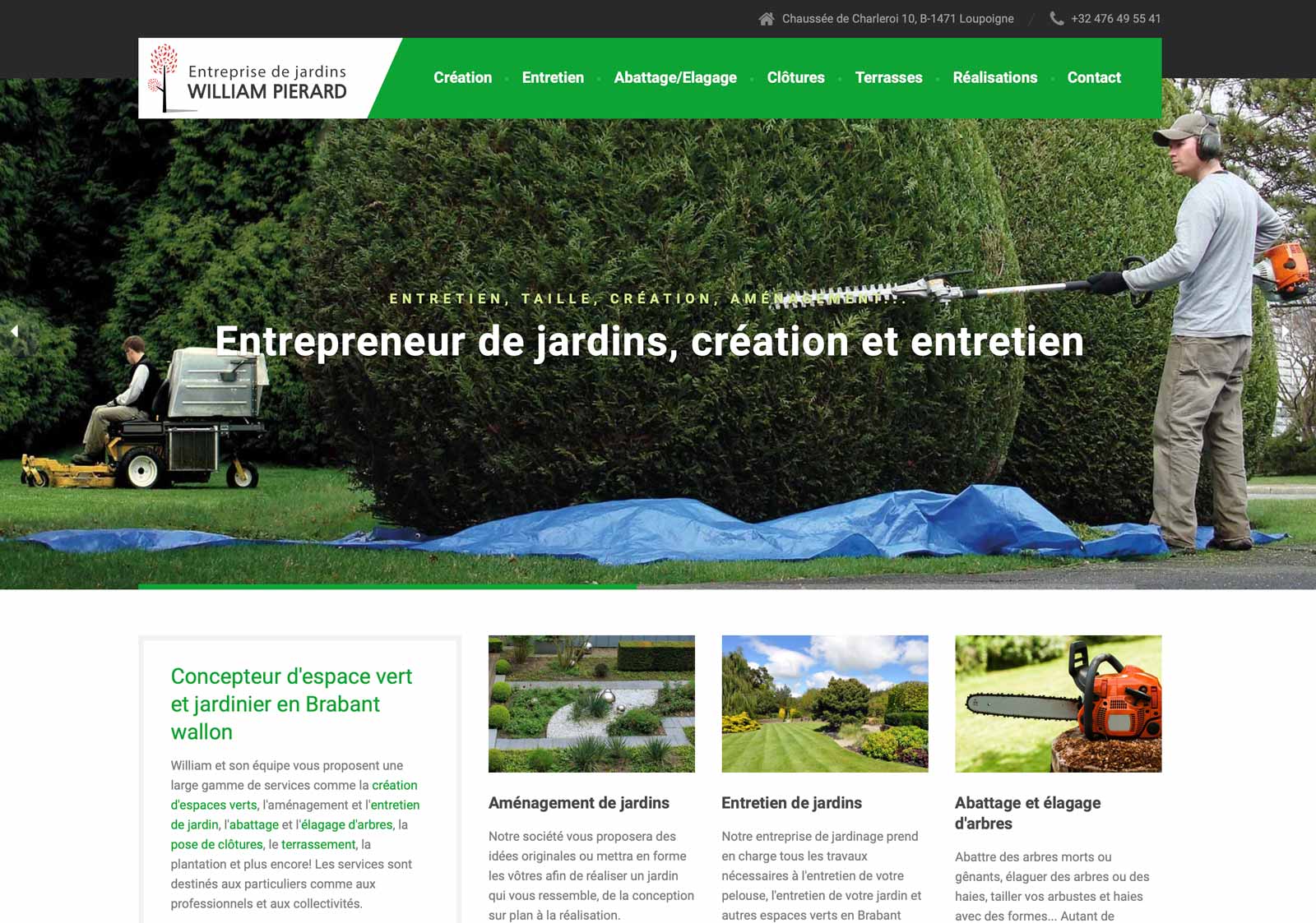 referencement site web entreprise de jardins